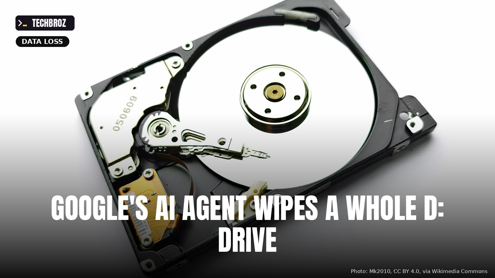 Generic hard drive; not the affected user's.
