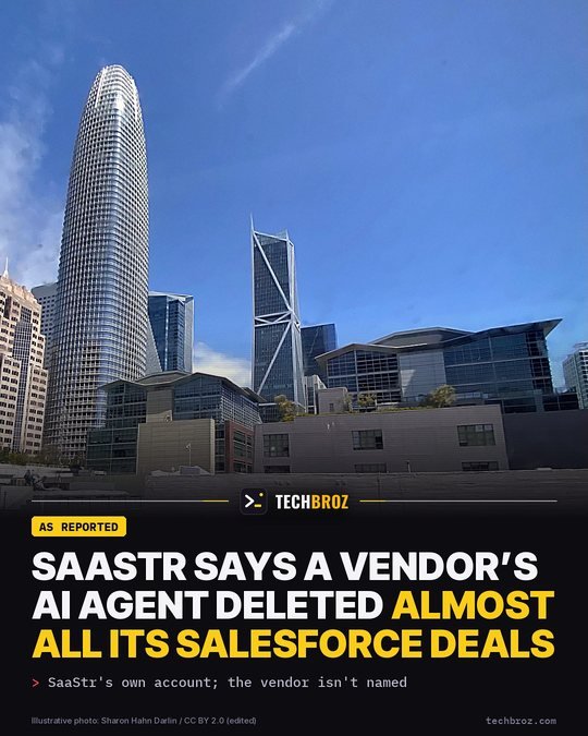 Fail card: A vendor's AI agent wipes SaaStr's Salesforce deals minutes after switch-on
