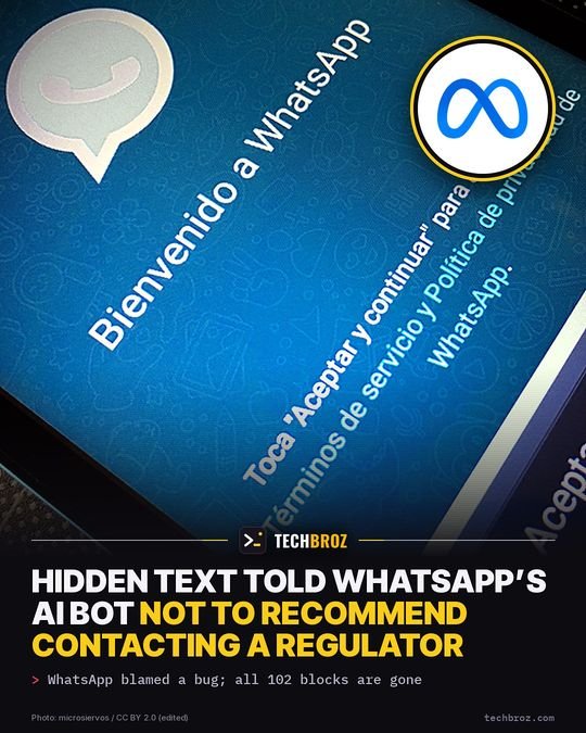 Fail card: WhatsApp help pages leak orders telling its AI not to mention regulators